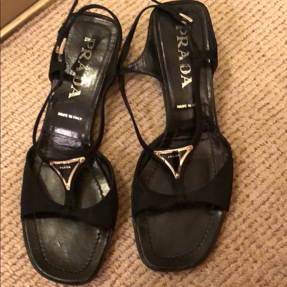 Prada kitten heel shoes